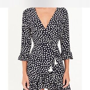 Never worn!  Anthropologie perfect for spring wrap dress